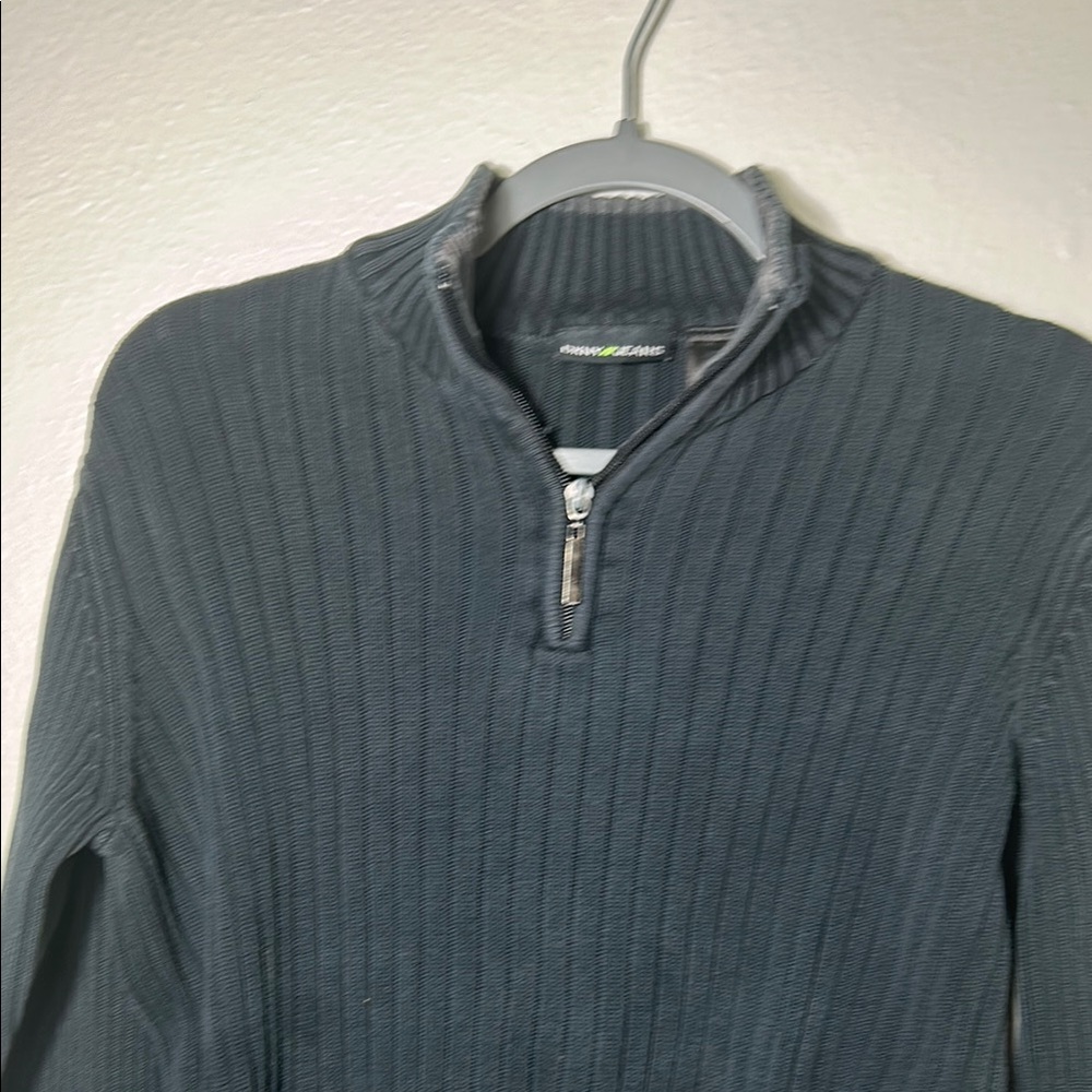 Men's DKNY  Black Half-Zip Sweater